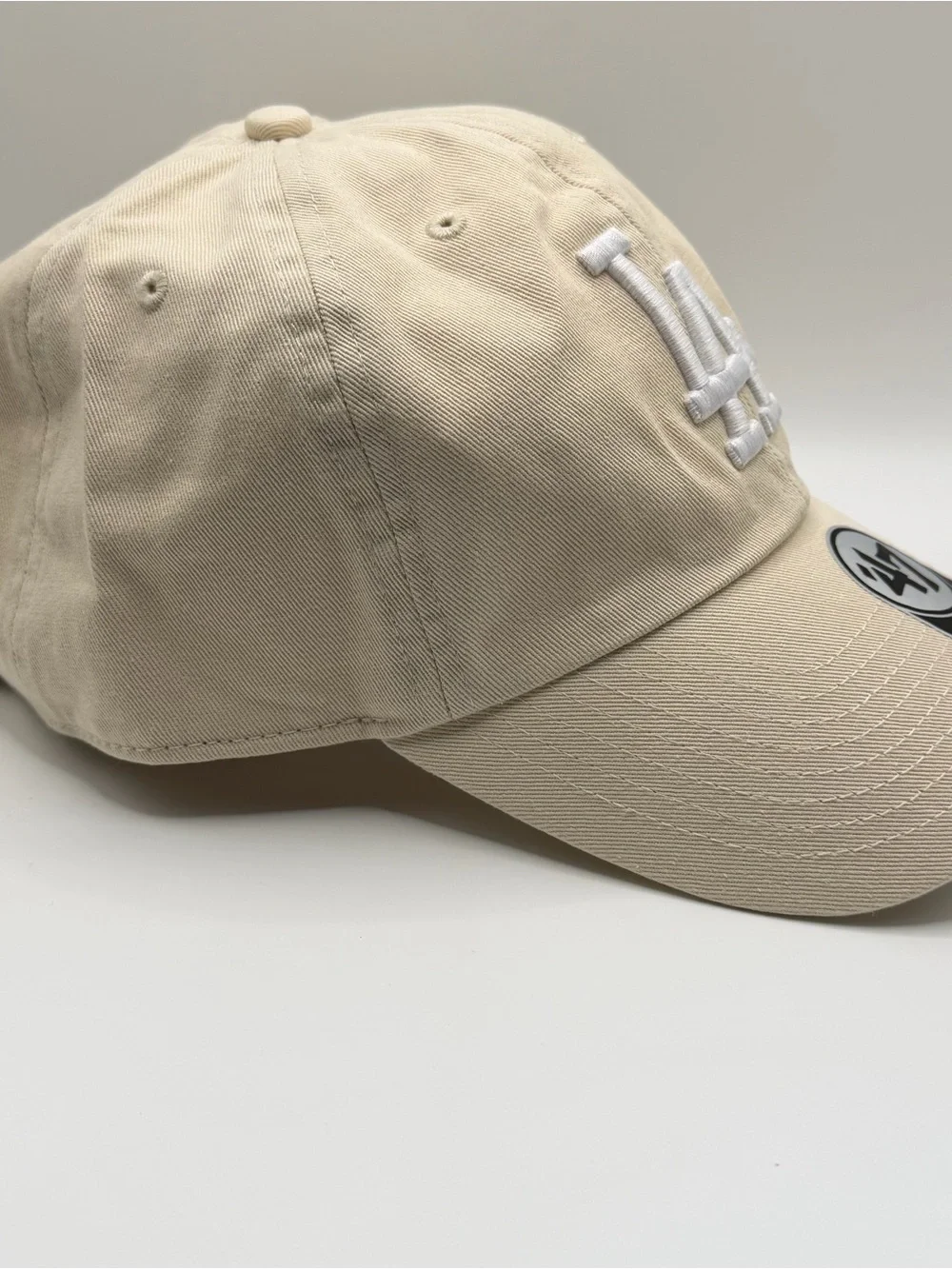 Los Angeles Dodgers MLB '47 Brand Clean Up Hat Team Logo Beige
